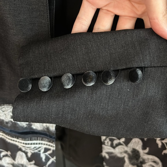 Zang Toi Blazer and Skirt Medium Wool/Charcoal Gray Blazer - Picture 6 of 16